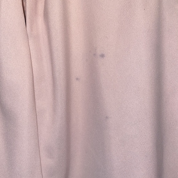 Ladies sleeves Pink dress black mesh lace zipper back small marks see photo - Picture 4 of 6